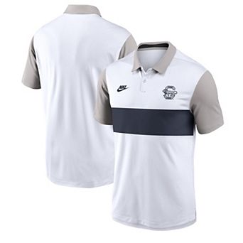 Men's Nike White/Gray Penn State Nittany Lions Athletic Prep Legacy Logo Vapor Performance Polo