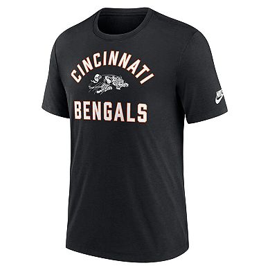 Men's Nike Black Cincinnati Bengals Favorable Timeline Tri-Blend T-Shirt
