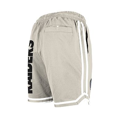 Men's New Era Light Beige Las Vegas Raiders Stone Multi Patch Shorts