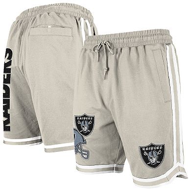 Men's New Era Light Beige Las Vegas Raiders Stone Multi Patch Shorts