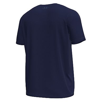 Men's Under Armour Navy Notre Dame Fighting Irish Stack Stretch Performance T-Shirt