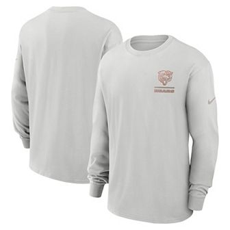 Men's Nike Gray Chicago Bears Essential Heavy Max90 Long Sleeve T-Shirt