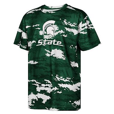 Youth Green Michigan State Spartans Scrimmage Sublimated T-Shirt