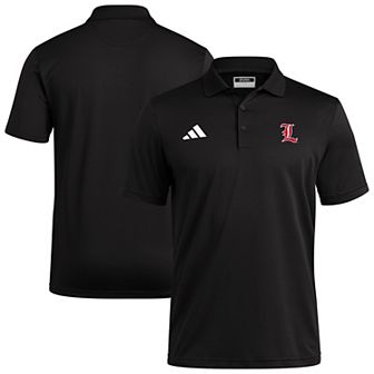 adidas Black Louisville Cardinals Ultimate 365 Ottoman Polo Shirt