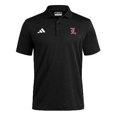 adidas Black Louisville Cardinals Ultimate 365 Ottoman Polo Shirt