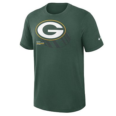 Men's Nike Green Green Bay Packers Left End Run Slub Performance T-Shirt