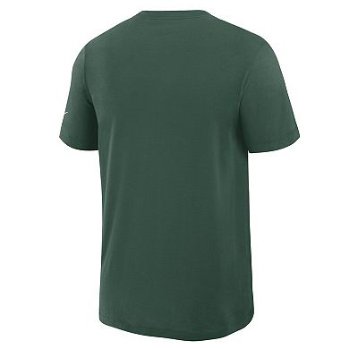 Men's Nike Green Green Bay Packers Left End Run Slub Performance T-Shirt