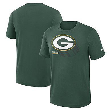 Men's Nike Green Green Bay Packers Left End Run Slub Performance T-Shirt
