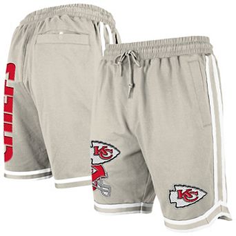 Men's New Era Light Beige Kansas City Chiefs Stone Multi Patch Shorts