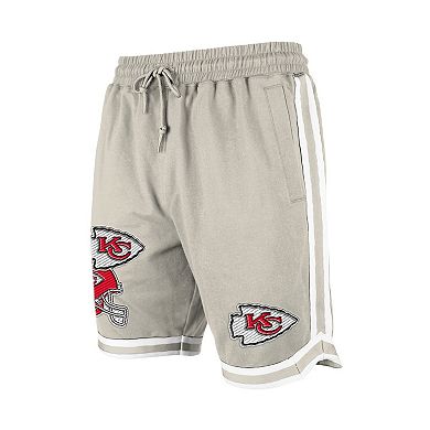 Men's New Era Light Beige Kansas City Chiefs Stone Multi Patch Shorts