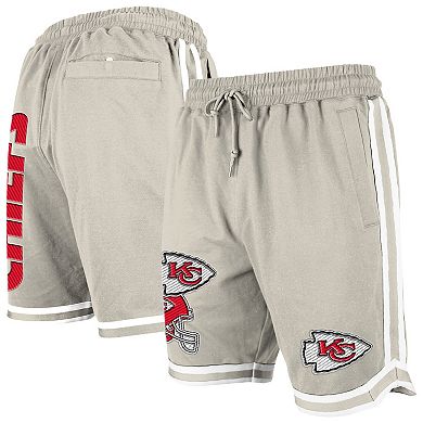 Men's New Era Light Beige Kansas City Chiefs Stone Multi Patch Shorts