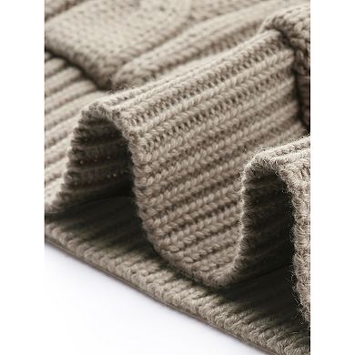 Jess by Meiko Women's Rib Knit Quarter Zip Sweater