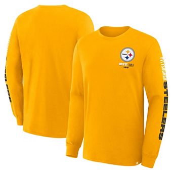 Men's Fanatics Gold Pittsburgh Steelers Clock Management Legacy Long Sleeve T-Shirt