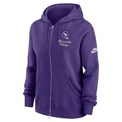 Women's Nike Purple Minnesota Vikings Phoenix Rewind Full-Zip Hoodie