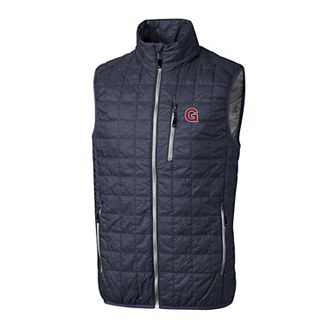 Men's Cutter & Buck Anthracite Gonzaga Bulldogs Rainier Vault Logo Vest