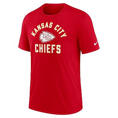 Men's Nike Red Kansas City Chiefs Favorable Timeline Tri-Blend T-Shirt