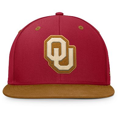 Men's Fanatics Crimson/Brown Oklahoma Sooners NoBo Fitted Hat