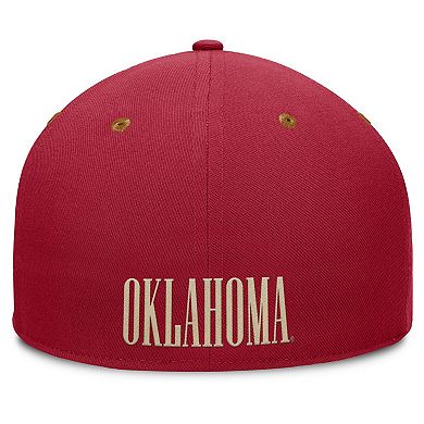 Men's Fanatics Crimson/Brown Oklahoma Sooners NoBo Fitted Hat