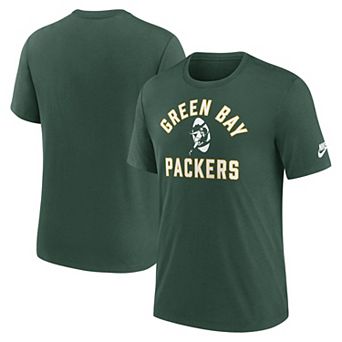 Men's Nike Green Green Bay Packers Favorable Timeline Tri-Blend T-Shirt