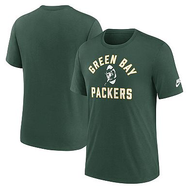 Men's Nike Green Green Bay Packers Favorable Timeline Tri-Blend T-Shirt