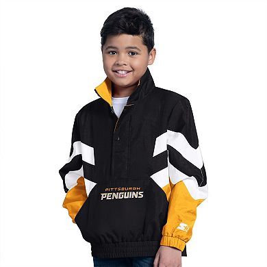 Youth Starter Black Pittsburgh Penguins Prospect Half-Zip Pullover Top