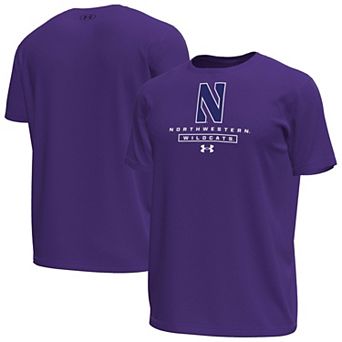 Men's Under Armour Purple Northwestern Wildcats Stack Stretch Performance T-Shirt