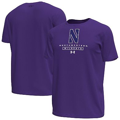 Men's Under Armour Purple Northwestern Wildcats Stack Stretch Performance T-Shirt