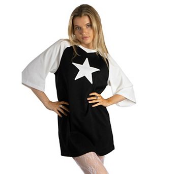 Jess by Meiko Women's StarStruck Oversized T-Shirt Dress
