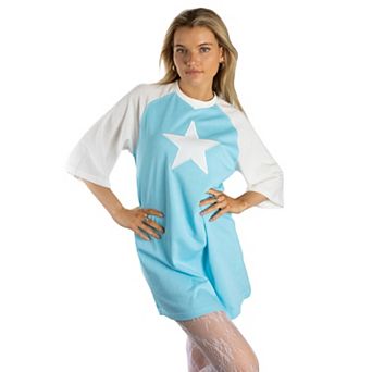 Jess by Meiko Women's StarStruck Oversized T-Shirt Dress