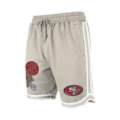 Men's New Era Light Beige San Francisco 49ers Stone Multi Patch Shorts