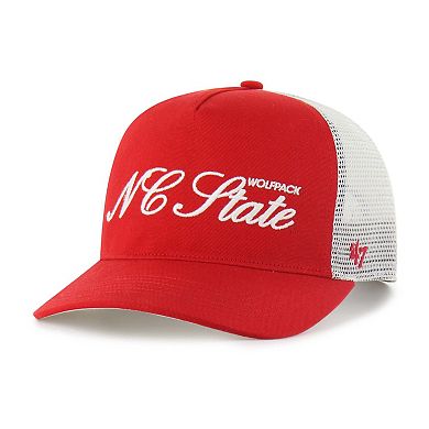 Unisex '47 Red NC State Wolfpack Contemporary Basics Foundation Trucker Hitch Adjustable Hat