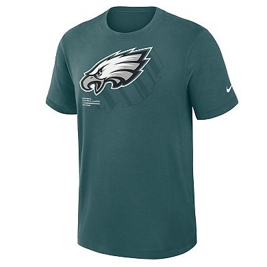 Men's Nike Midnight Green Philadelphia Eagles Left End Run Slub Performance T-Shirt