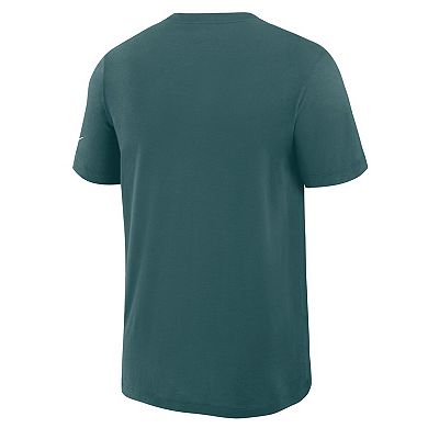 Men's Nike Midnight Green Philadelphia Eagles Left End Run Slub Performance T-Shirt