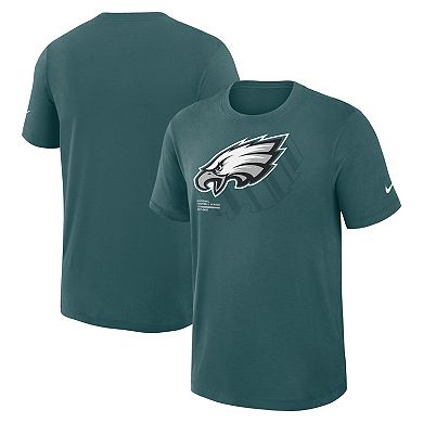 Men's Nike Midnight Green Philadelphia Eagles Left End Run Slub Performance T-Shirt