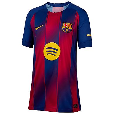 Youth Nike Blue Barcelona 2025/26 Home Replica Jersey