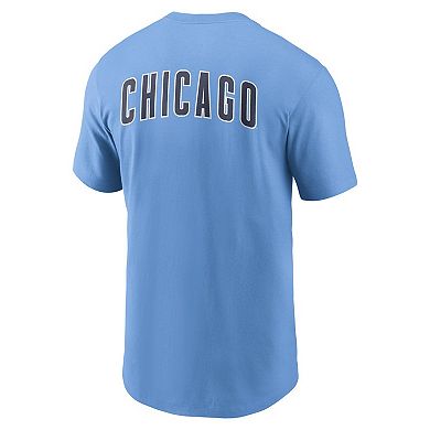 Men's Nike Light Blue Chicago Cubs Record Shattered T-Shirt