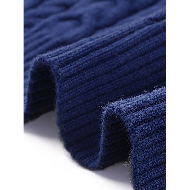 Jess by Meiko Women's Lightweight Cable Knit Tie Vest