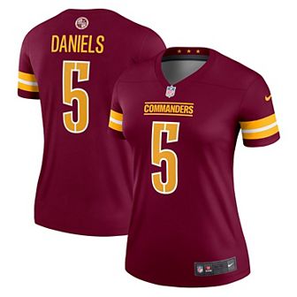 Women's Nike Jayden Daniels Burgundy Washington Commanders Legend Player Performance Top