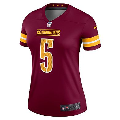 Women's Nike Jayden Daniels Burgundy Washington Commanders Legend Player Performance Top