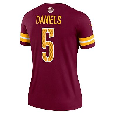 Women's Nike Jayden Daniels Burgundy Washington Commanders Legend Player Performance Top