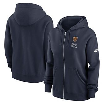 Women's Nike Navy Chicago Bears Phoenix Rewind Full-Zip Hoodie