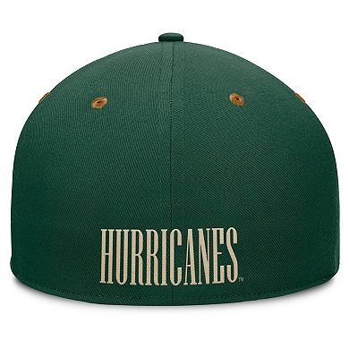Men's Fanatics Green/Brown Miami Hurricanes NoBo Fitted Hat