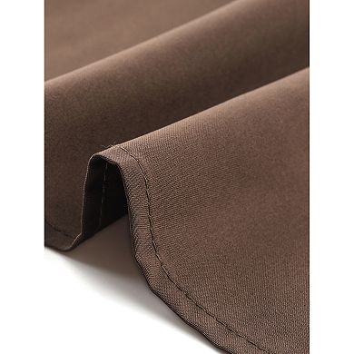 Women's Casual Midi Dress Crewneck Long Sleeve Flowy Fall Dresses with Belt Dating Work Outfits