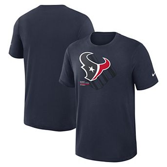 Men's Nike Navy Houston Texans Left End Run Slub Performance T-Shirt