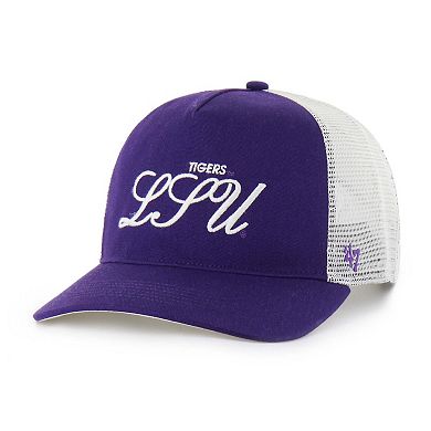 Unisex '47 Purple LSU Tigers Contemporary Basics Foundation Trucker Hitch Adjustable Hat
