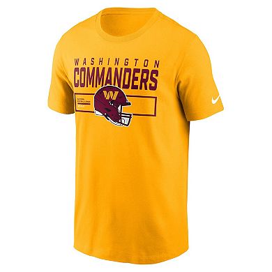 Men's Nike Gold Washington Commanders Primetime Helmet Essential T-Shirt