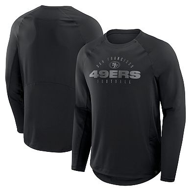 Men's Fanatics Black San Francisco 49ers Coverage Scheme Long Sleeve T-Shirt