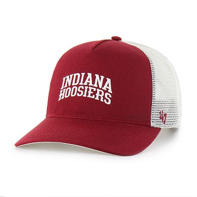 Unisex '47 Crimson Indiana Hoosiers Contemporary Basics Foundation Trucker Hitch Adjustable Hat