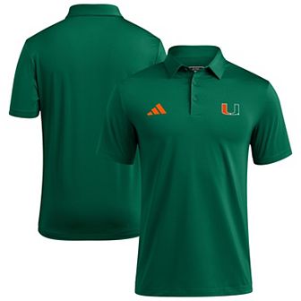 Men's adidas Green Miami Hurricanes Ultimate 365 Polo