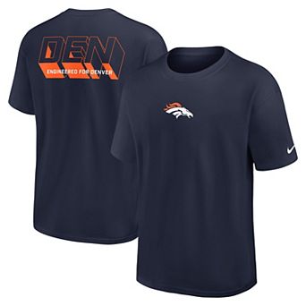 Men's Nike Navy Denver Broncos Dominate The Game Essential Max90 T-Shirt